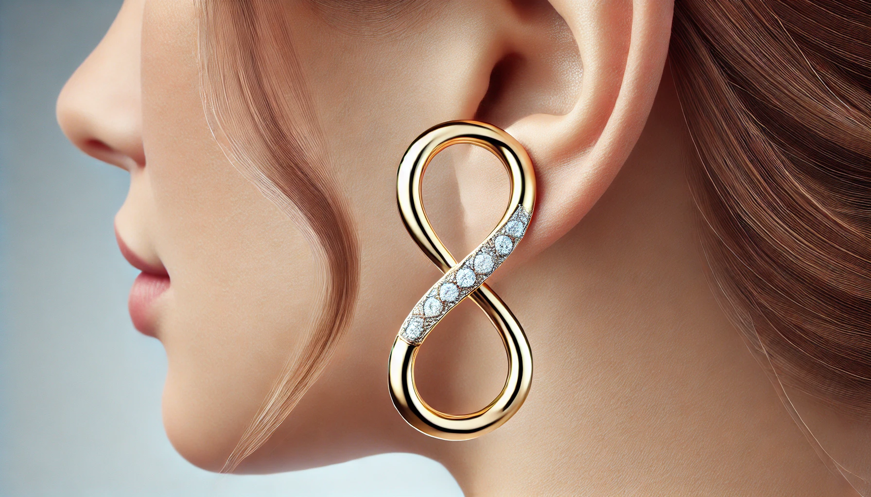 infinity diamond earrings