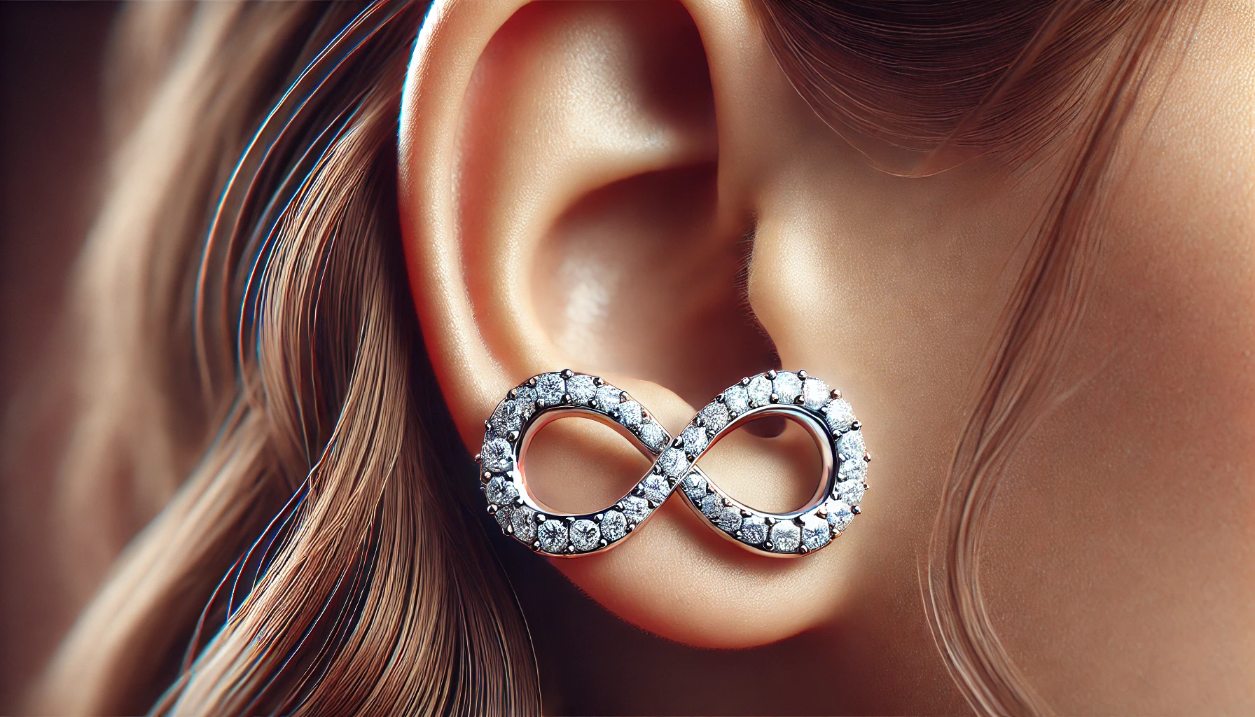 infinity earrings diamond