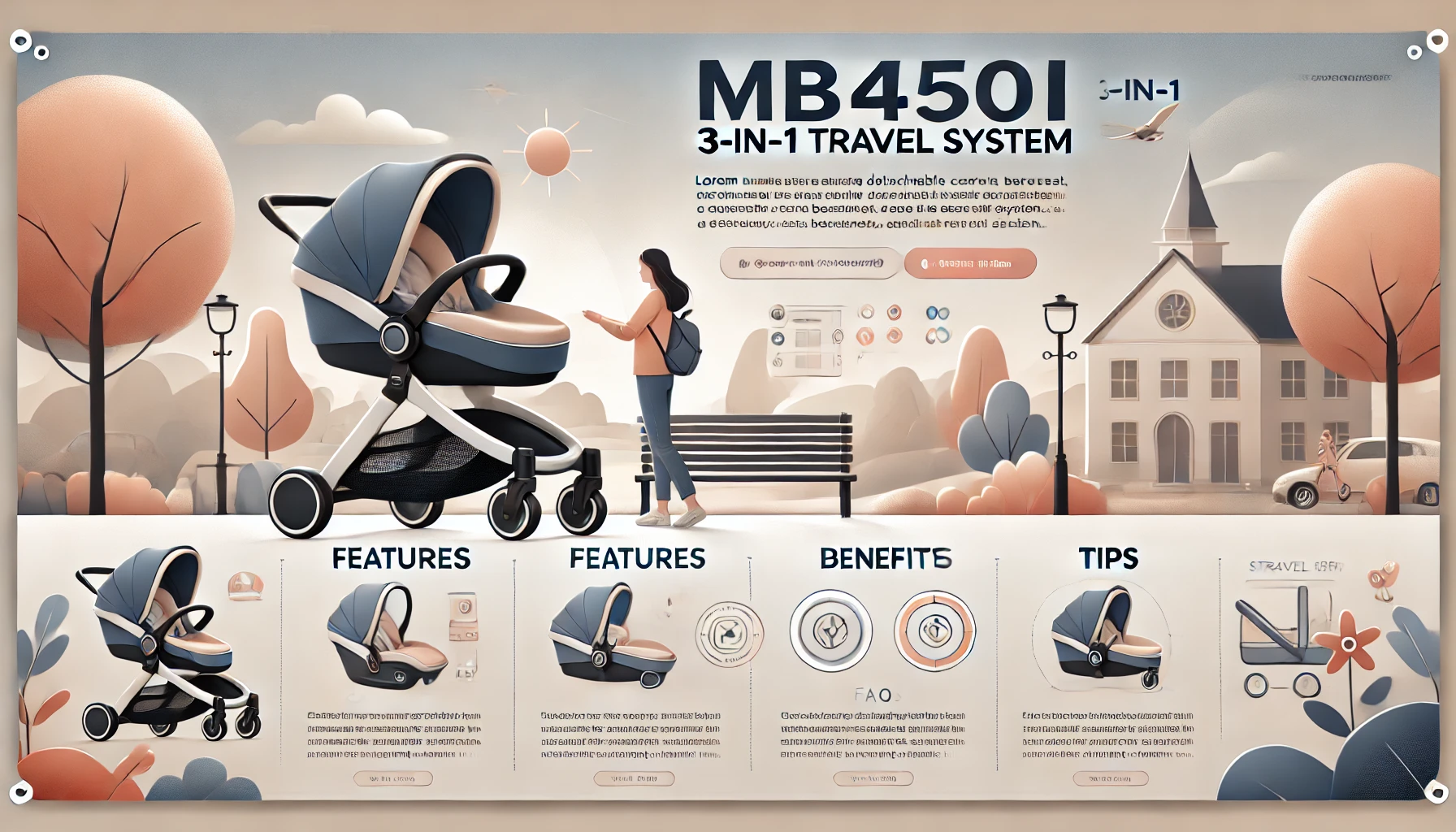 mb450i 3-in-1 travel system